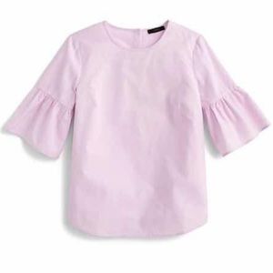 J. Crew Bell Sleeve Button Back Top